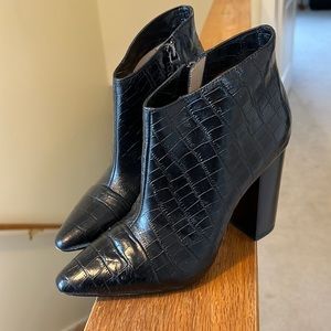 Designer leather booties by Pour La Victoire